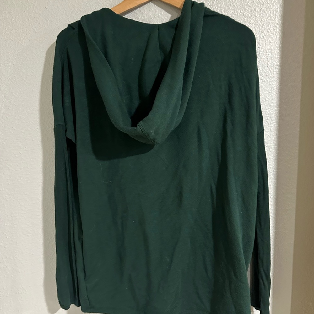 Athleta  Purana  wrap hooded sweatshirt  with h pockets size XXS good condition - Picture 9 of 9